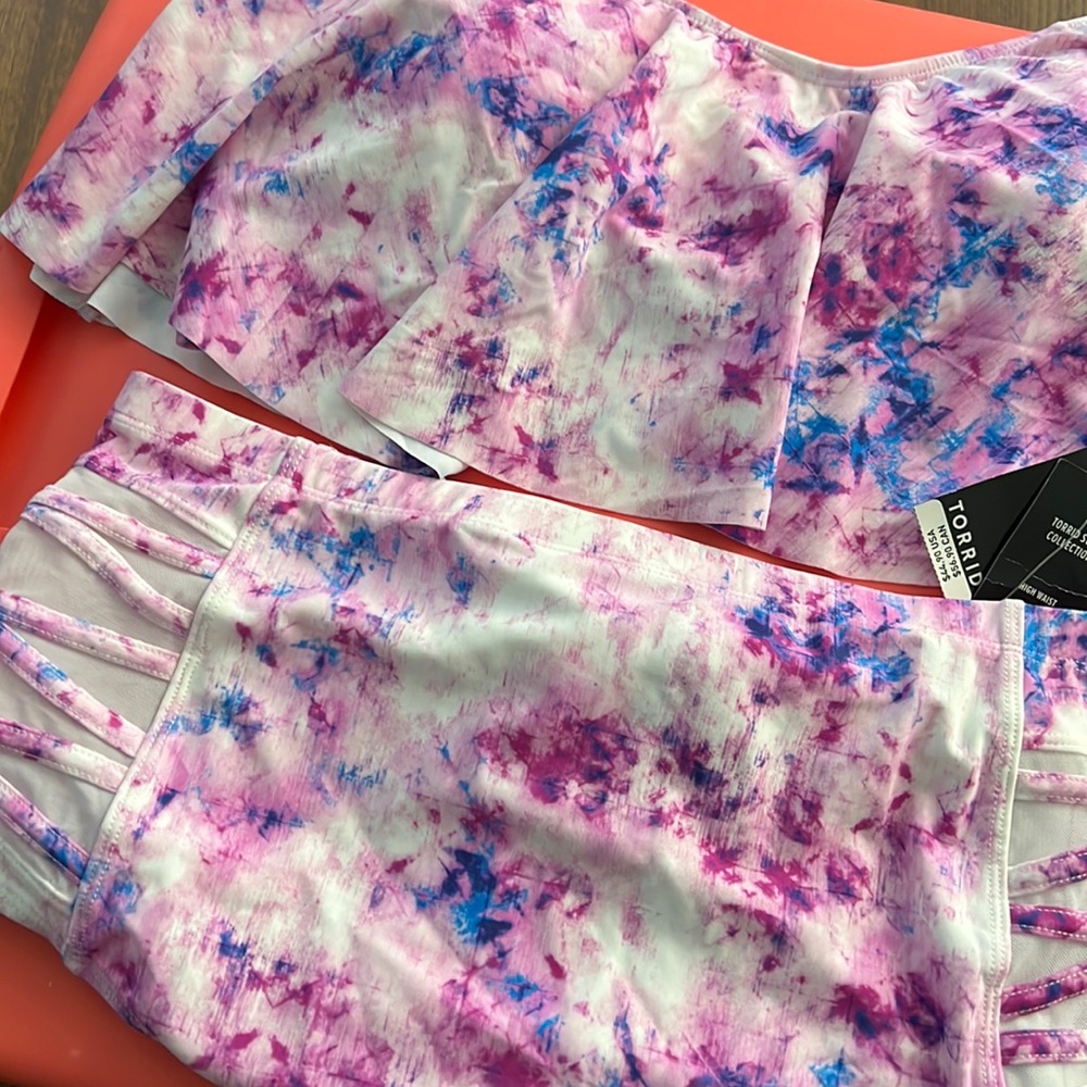 Plus size 2 piece bathing suit